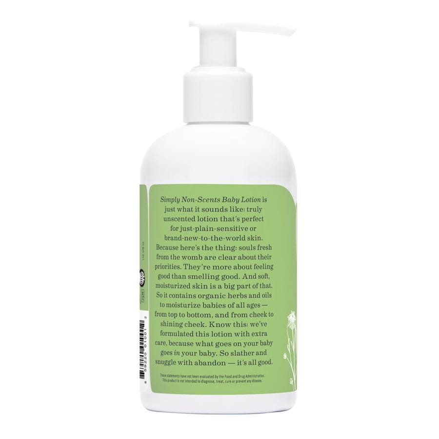 Earth Mama organics simply non scents baby lotion story. So slather and snuggle with abandon.