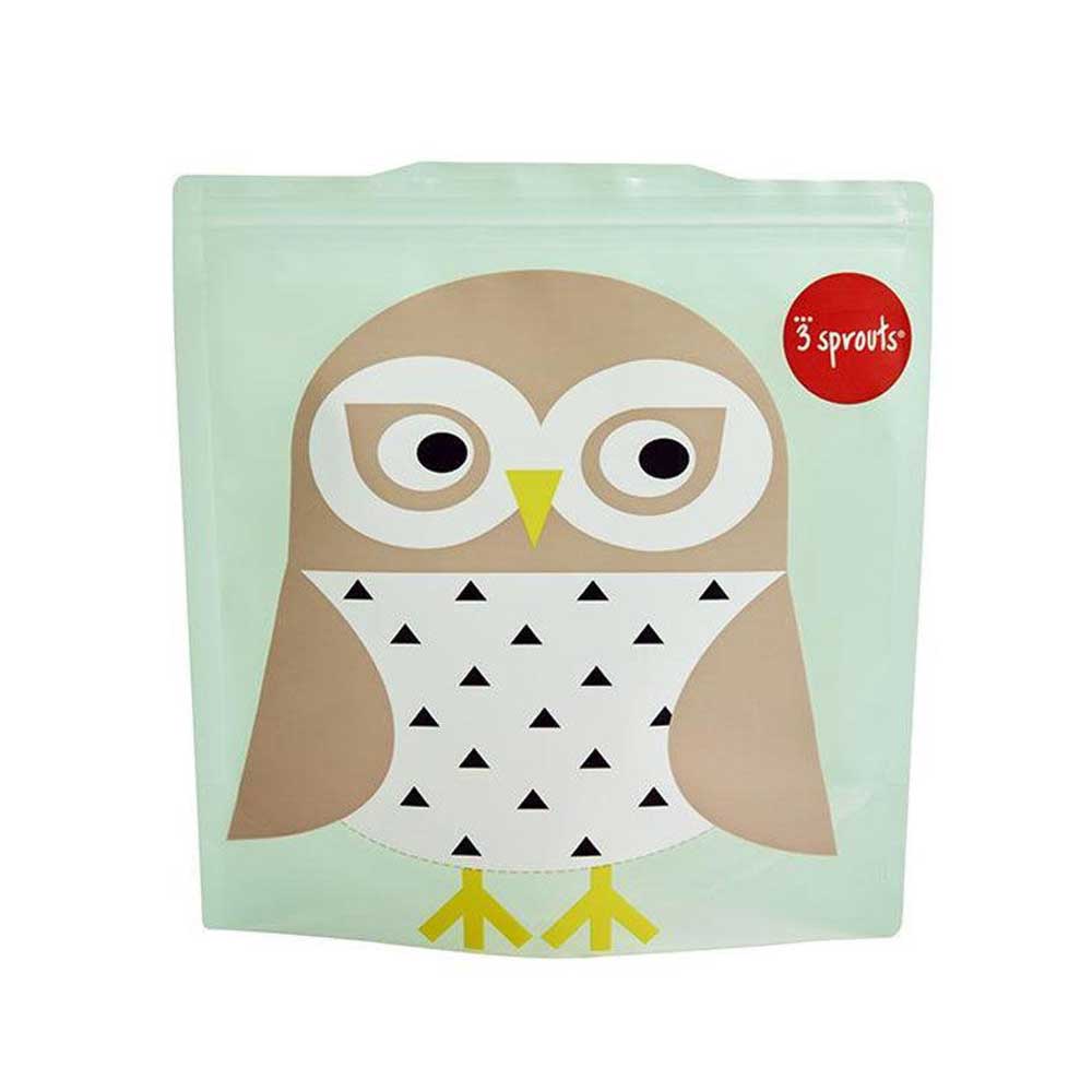 3 Sprouts Sandwich Bag - 2 Pack - Owl