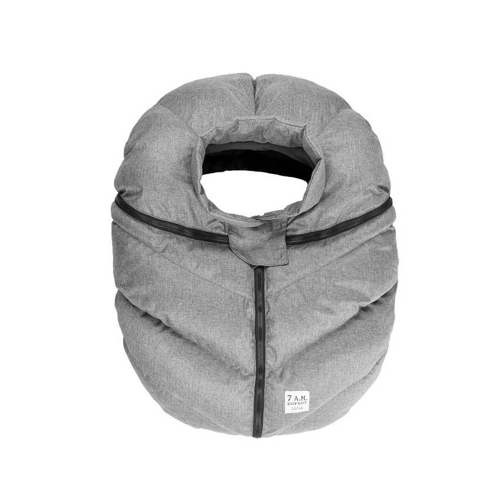 7AM Cocoon Infant Car Seat Cover Heather Grey
