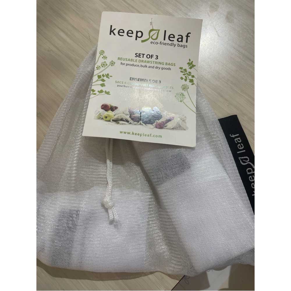 Keep Leaf Reuseable Drawstring Bags 3 Pack By KEEP LEAF Canada - 40245