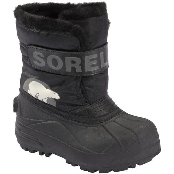 4 Sorel Snow Commander Winter Boot for Kids | Black and Charcoal By SOREL Canada - 41443