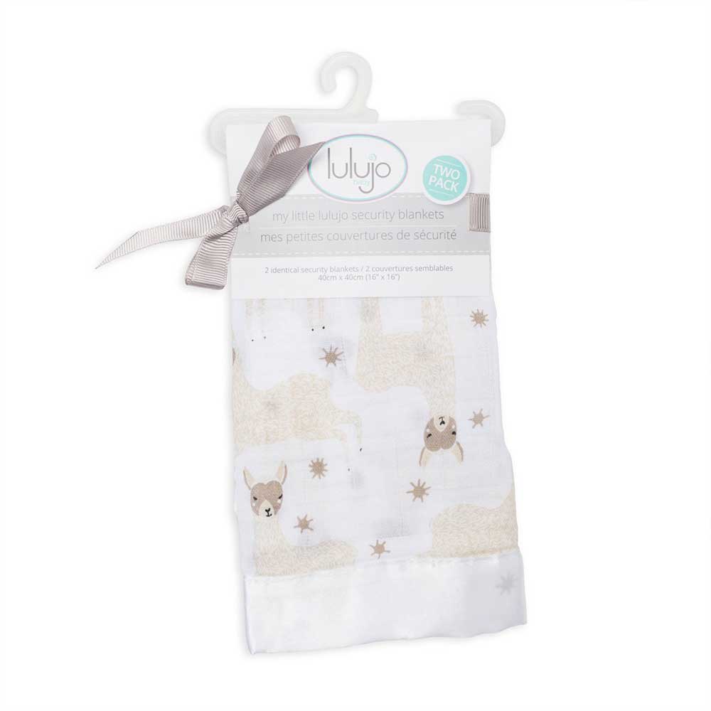 Lulujo 2 Pack Security Blankets - Modern Llama