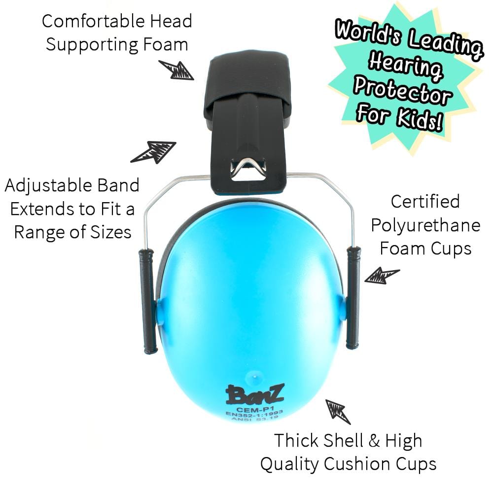 Baby Banz Earmuffs 2Y+ - Sky Blue | Jump! The BABY Store