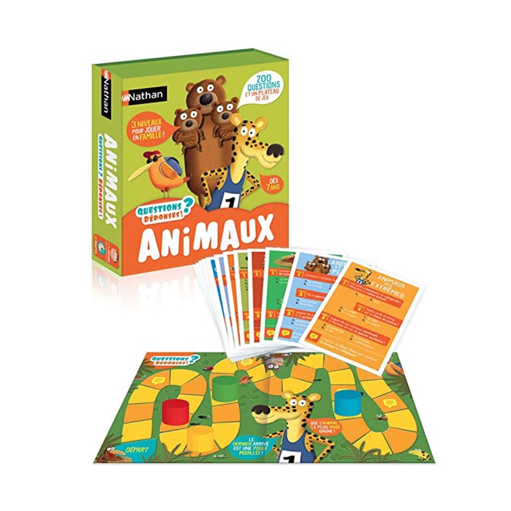 Nathan Animaux Jeu de Questions? Reponses! | 7 ans +