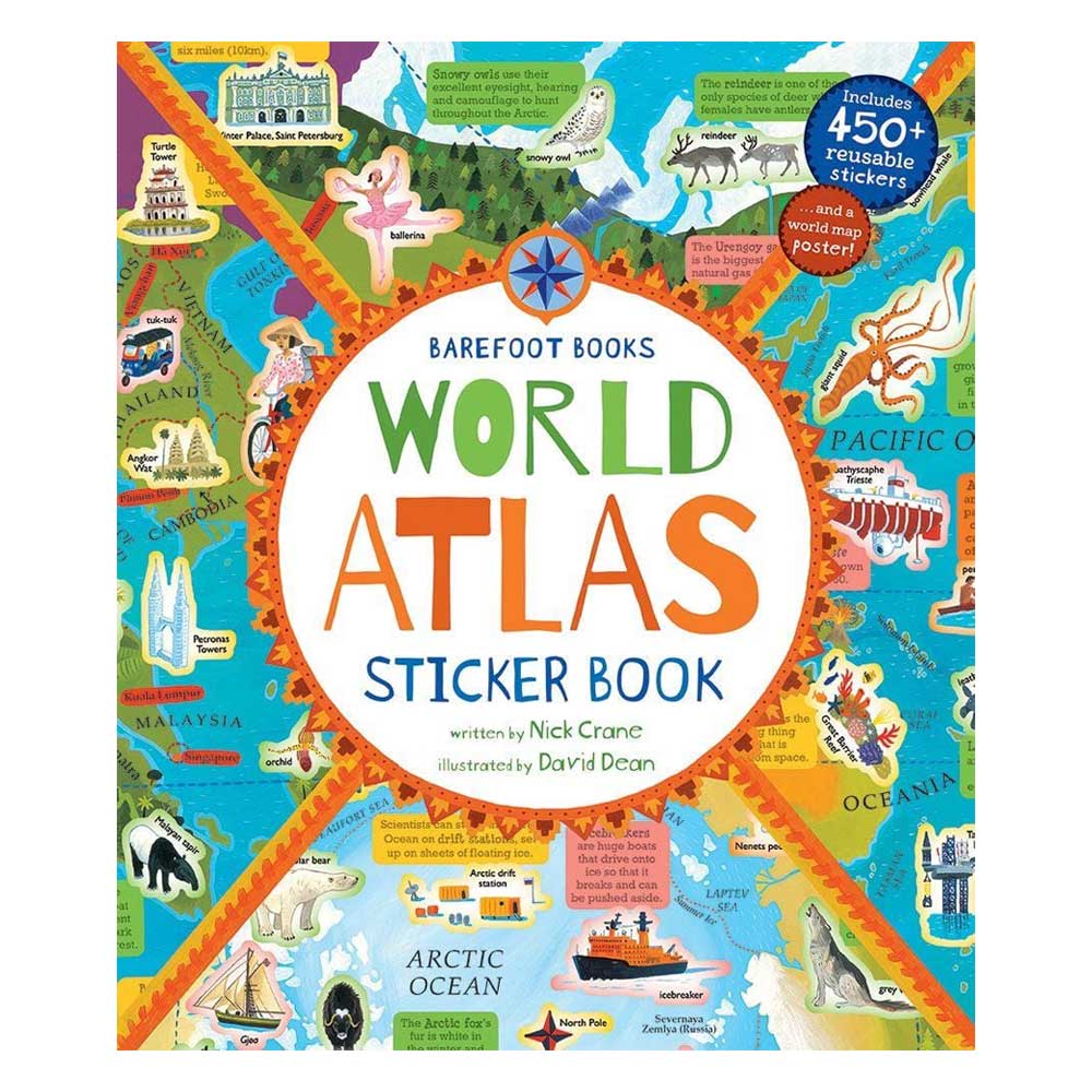 Barefoot Books World Atlas Sticker Book By BAREFOOT BOOKS Canada - 46741