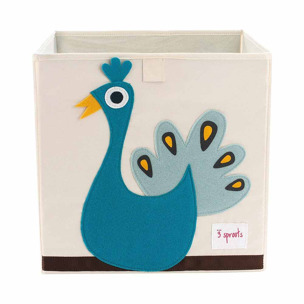 3 Sprouts Storage Box - Peacock