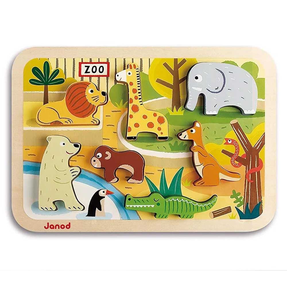 Janod Chunky Puzzle - Zoo By JANOD Canada - 49411