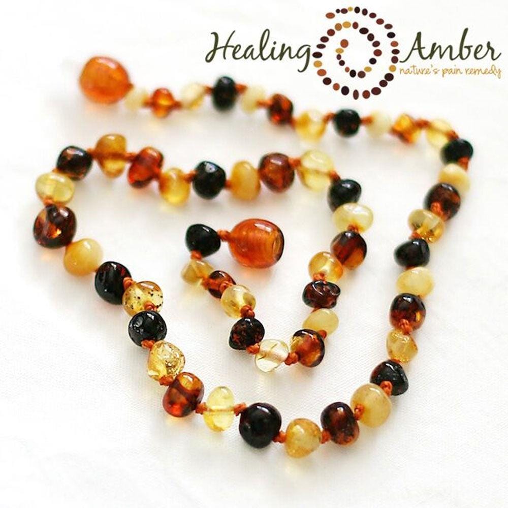 Healing Amber 13" Necklace - Multi | Jump! The BABY Store