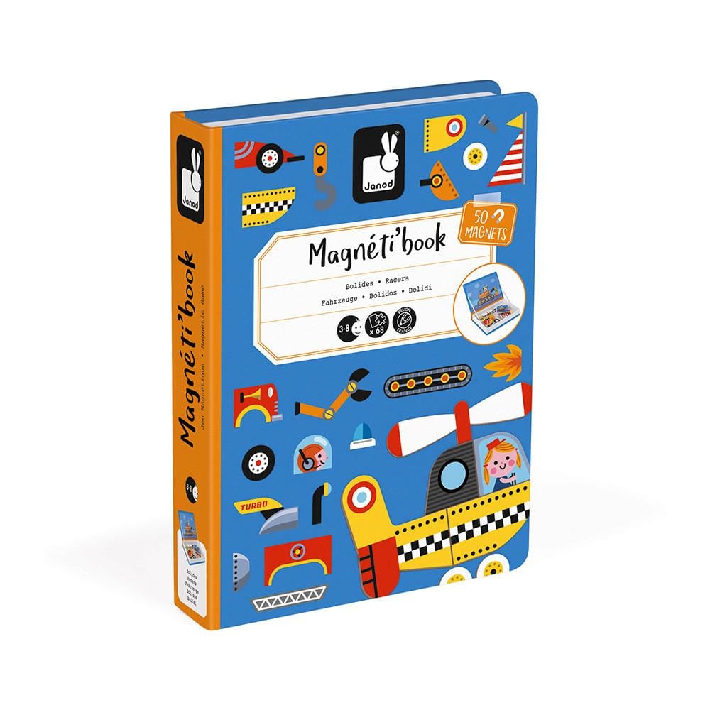 Janod Magnetibook Racers | Jump! The BABY Store