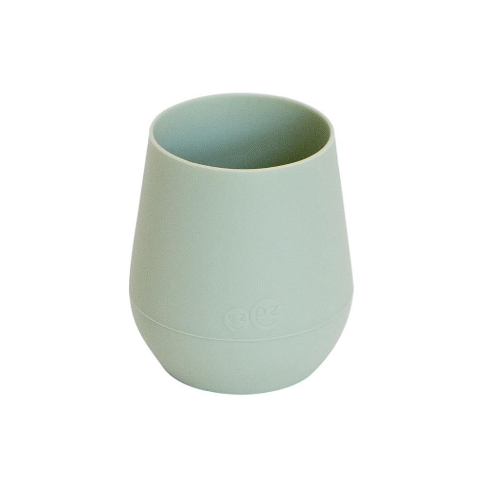 Silicone ezpz tiny cup in sage green that holds 2oz
