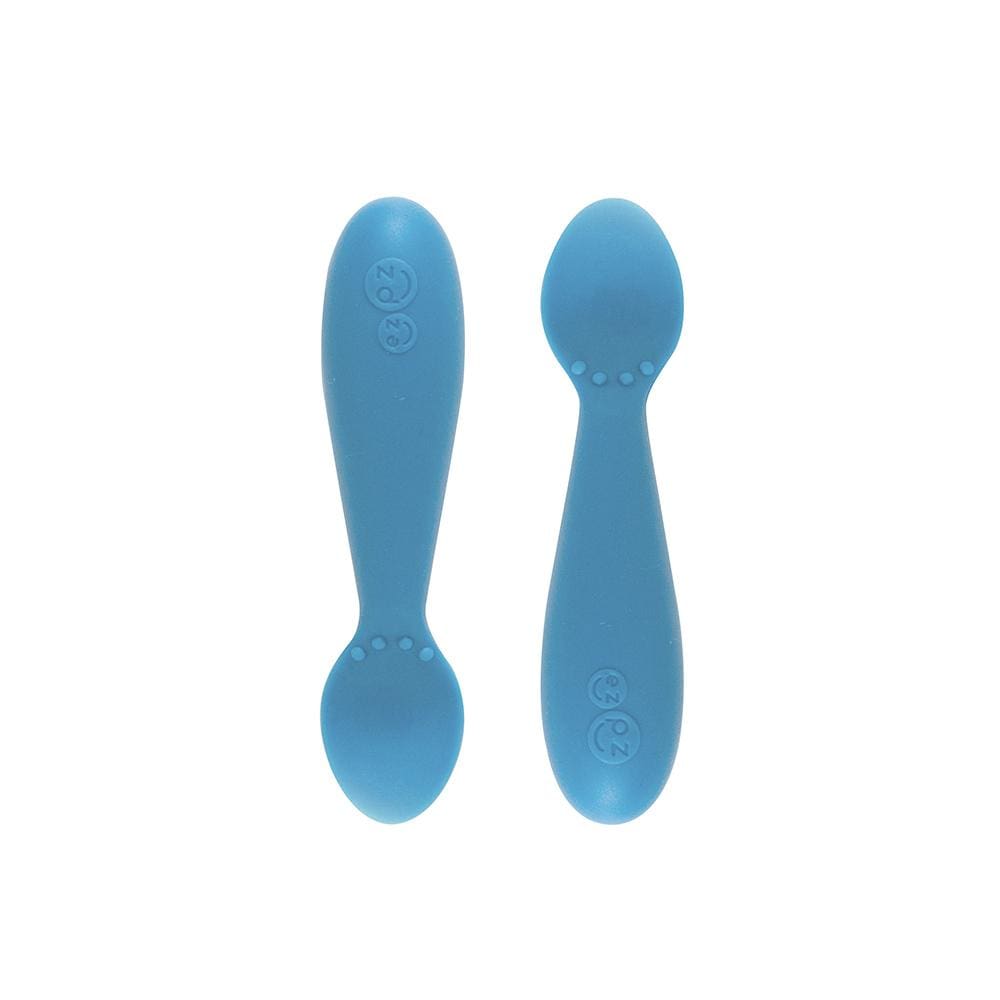 Silicone blue ezpz spoons 2 pack