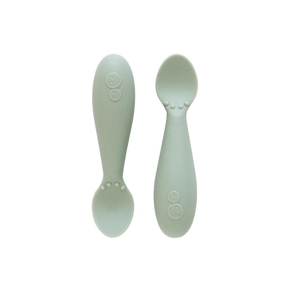 Sage green silicone ezpz  spoon set of 2.