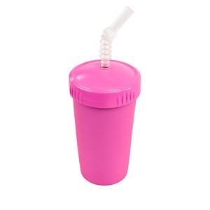 Replay Straw Cup with Lid - Bright Pink By REPLAY Canada - 51332