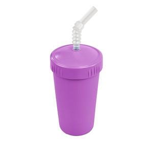 Replay Straw Cup with Lid - Purple By REPLAY Canada - 51336