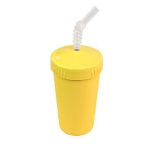 Replay Straw Cup with Lid - Yellow By REPLAY Canada - 51341