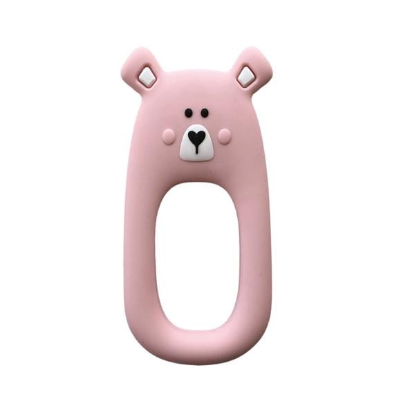 Little Cheeks Teether Bear | Pink