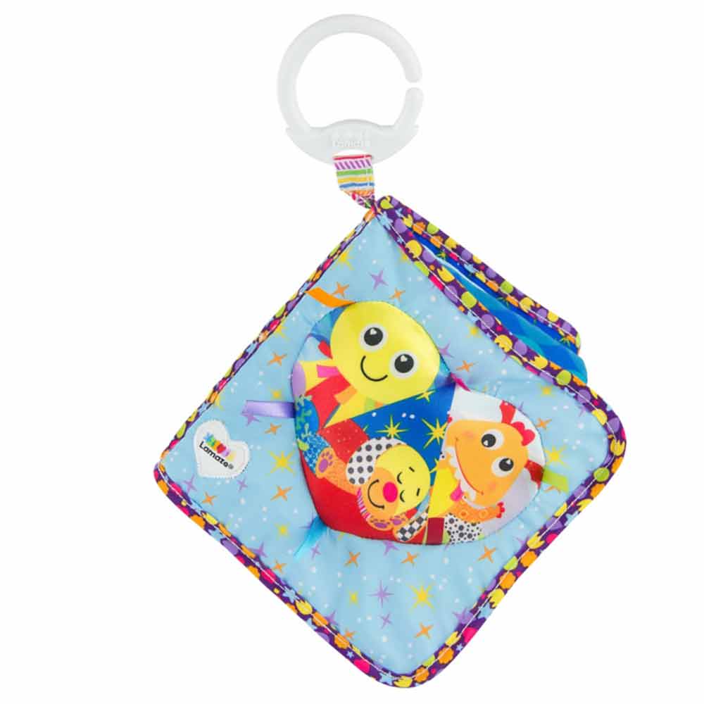 Lamaze's soft book with a bunch of colors, sounds and textures to interact your baby.