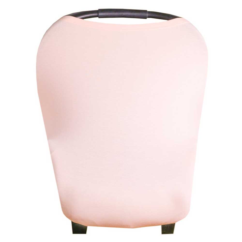 Blush coloured multi use cover shown here on a car seat.