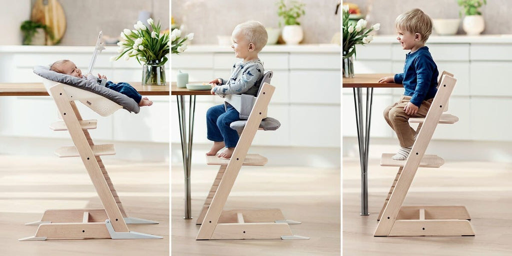 The Stokke Tripp Trapp goes with your child from newborn to toddler. 