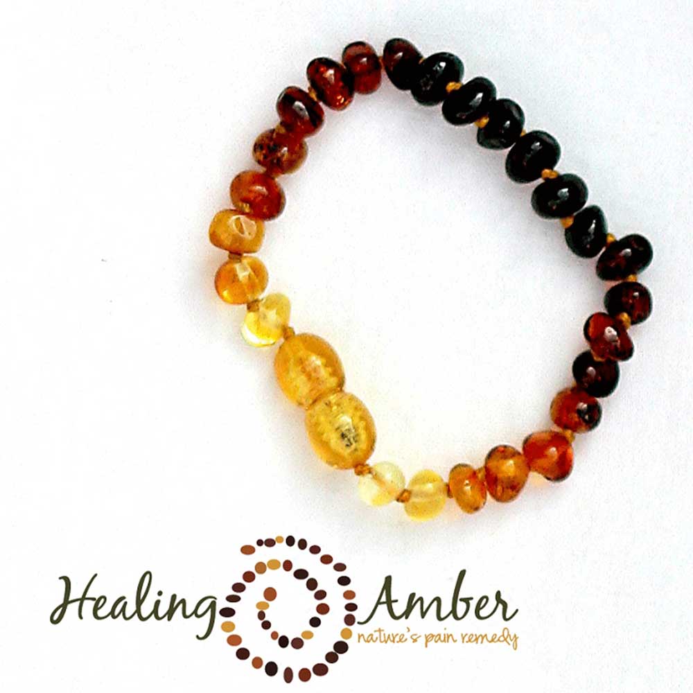 Healing Amber 5.5" Bracelet for Teething Baby | Rainbow By HEALING AMBER Canada - 53654