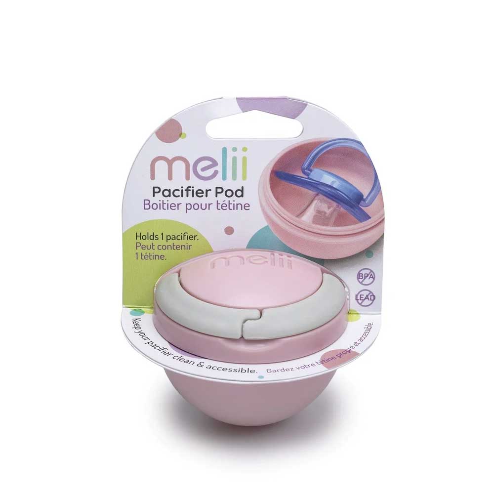 Melii Pacifier Pod | Pink & Grey By MELII Canada - 54673
