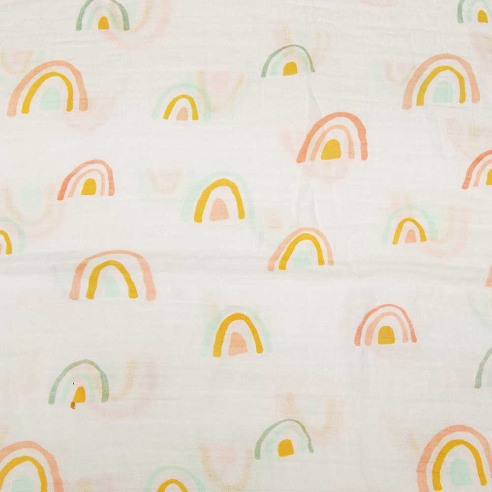 Loulou Lollipop Fitted Sheet - Pastel Rainbow