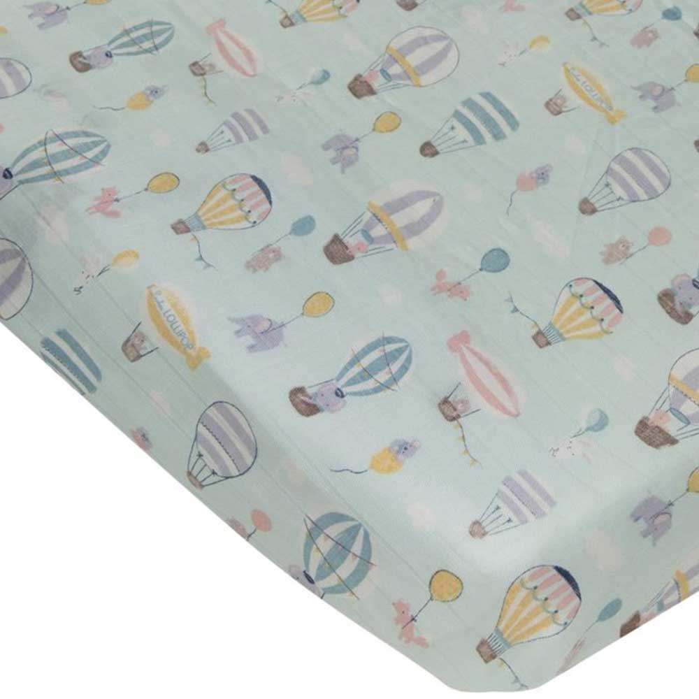 Loulou Lollipop Fitted Sheet - Up Up Away