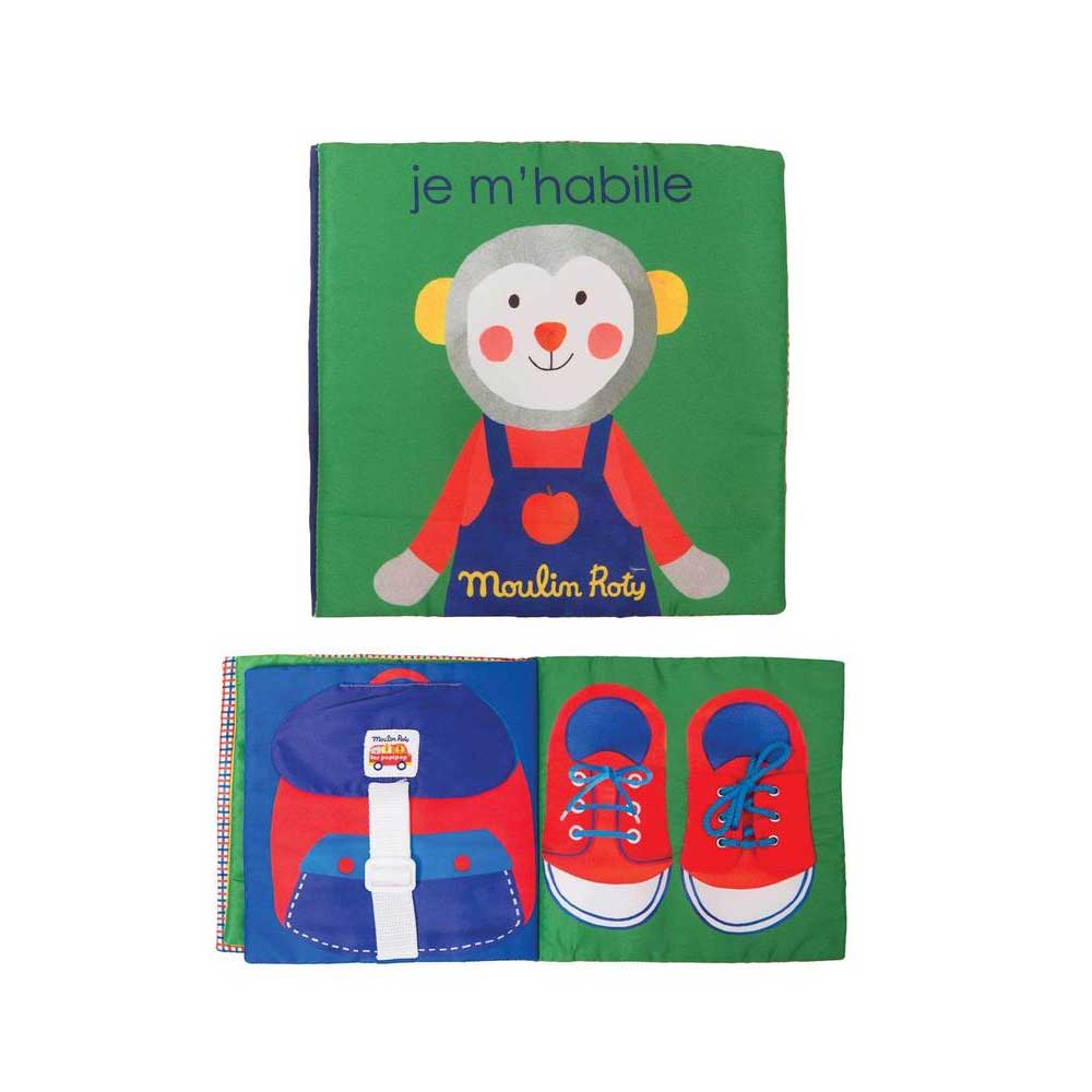 Moulin Roty Je m' Habille Fabric Activity Book By MOULIN ROTY Canada - 59375