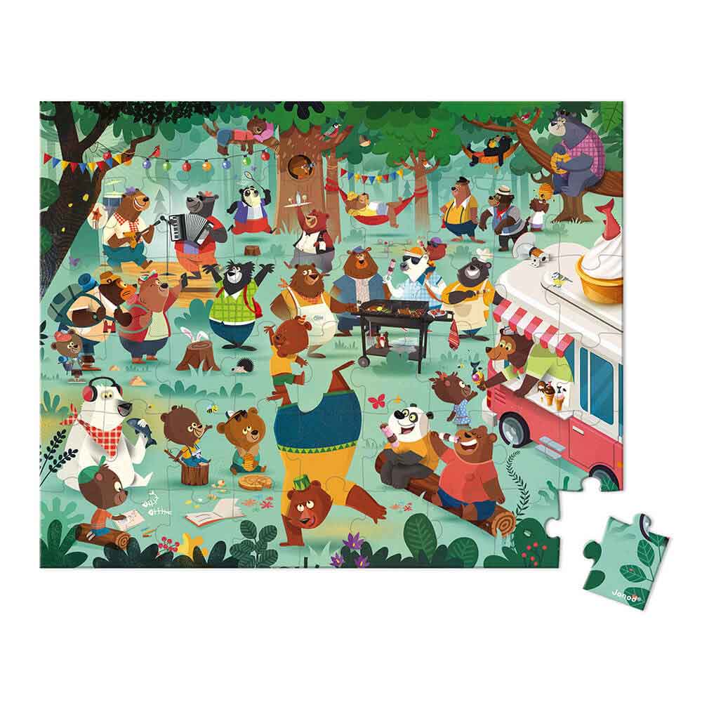 Janod 54 Piece Puzzle - Family Bears By JANOD Canada - 62326