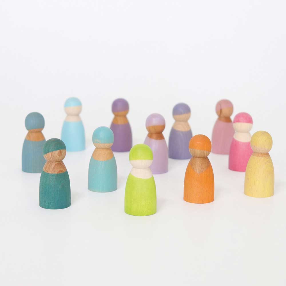 Grimm's 12 Pastel Rainbow Friends By GRIMMS Canada - 64186