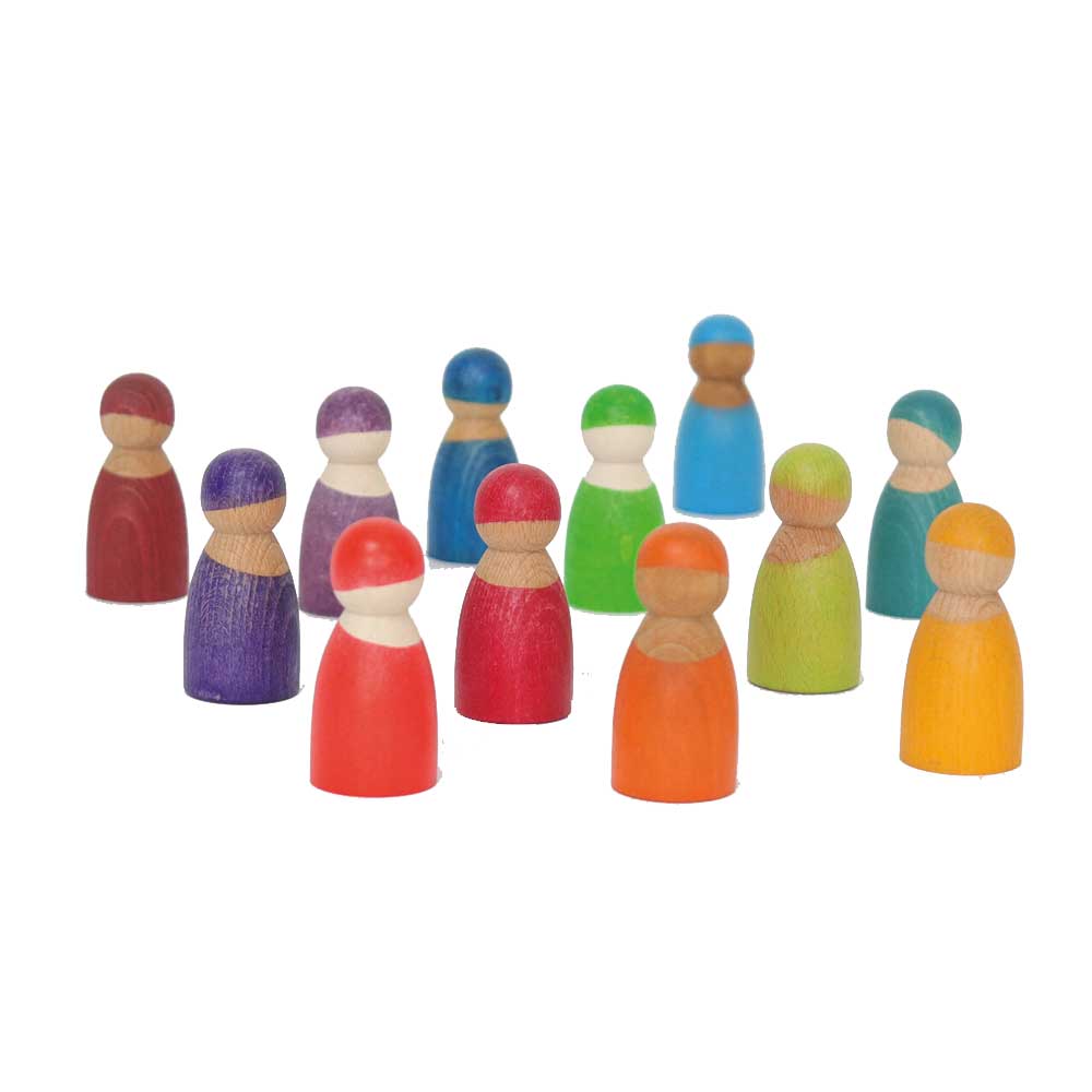Grimms 12 Wooden Rainbow Friends By GRIMMS Canada - 64187