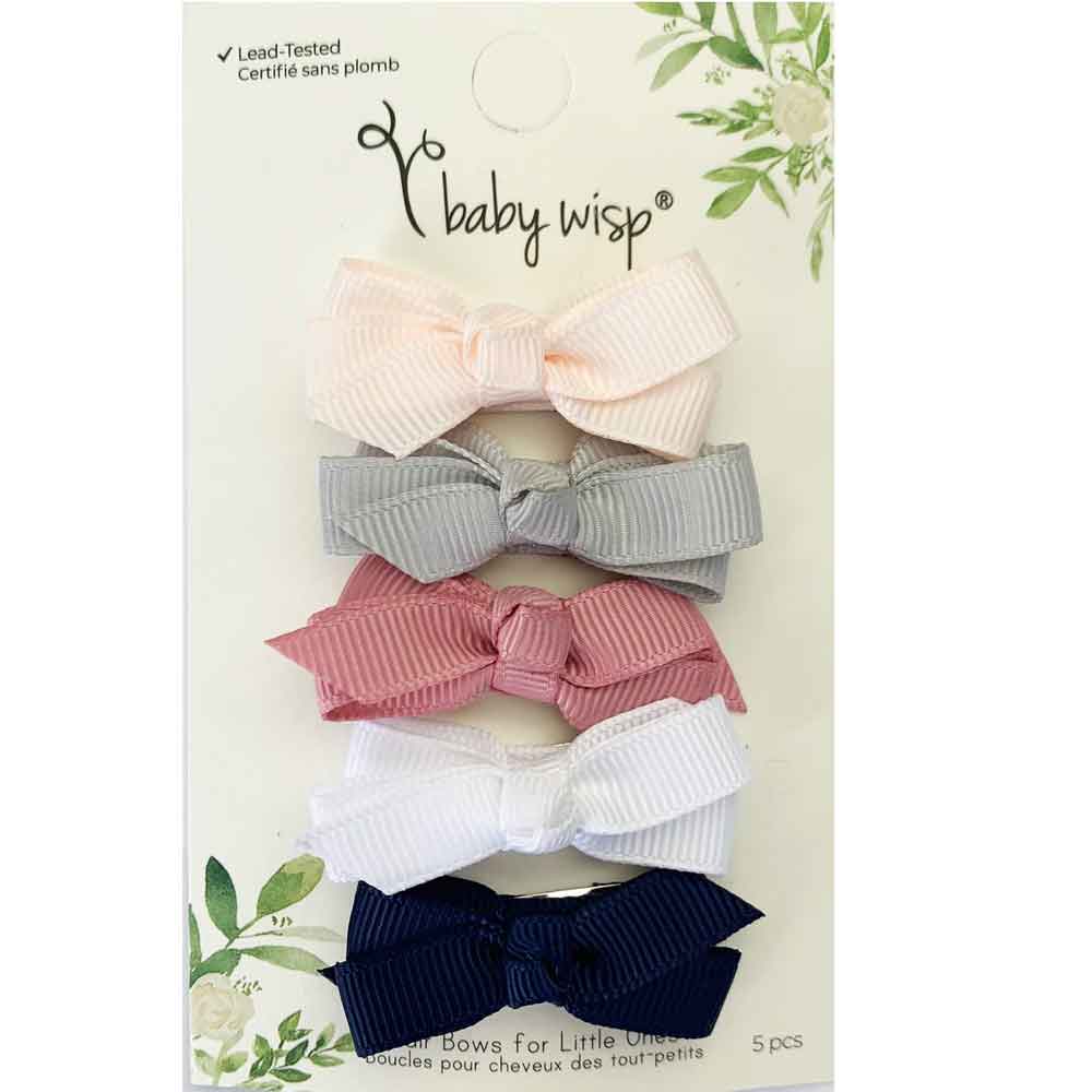 Baby Wisp Chelsea Bows 5 Pack - Baby Hype By BABY WISP Canada - 65975