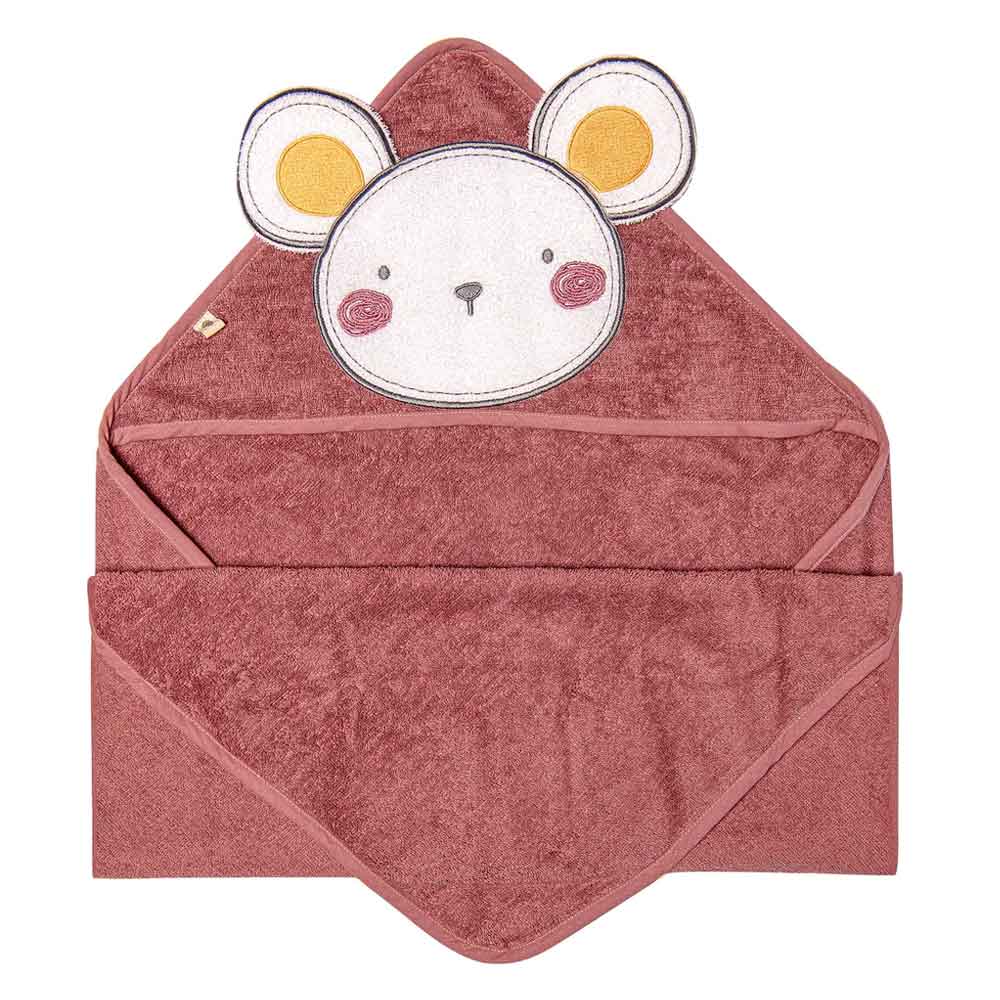 Perlimpinpin Baby Hooded Towel - Mouse By PERLIMPINPIN Canada - 65989