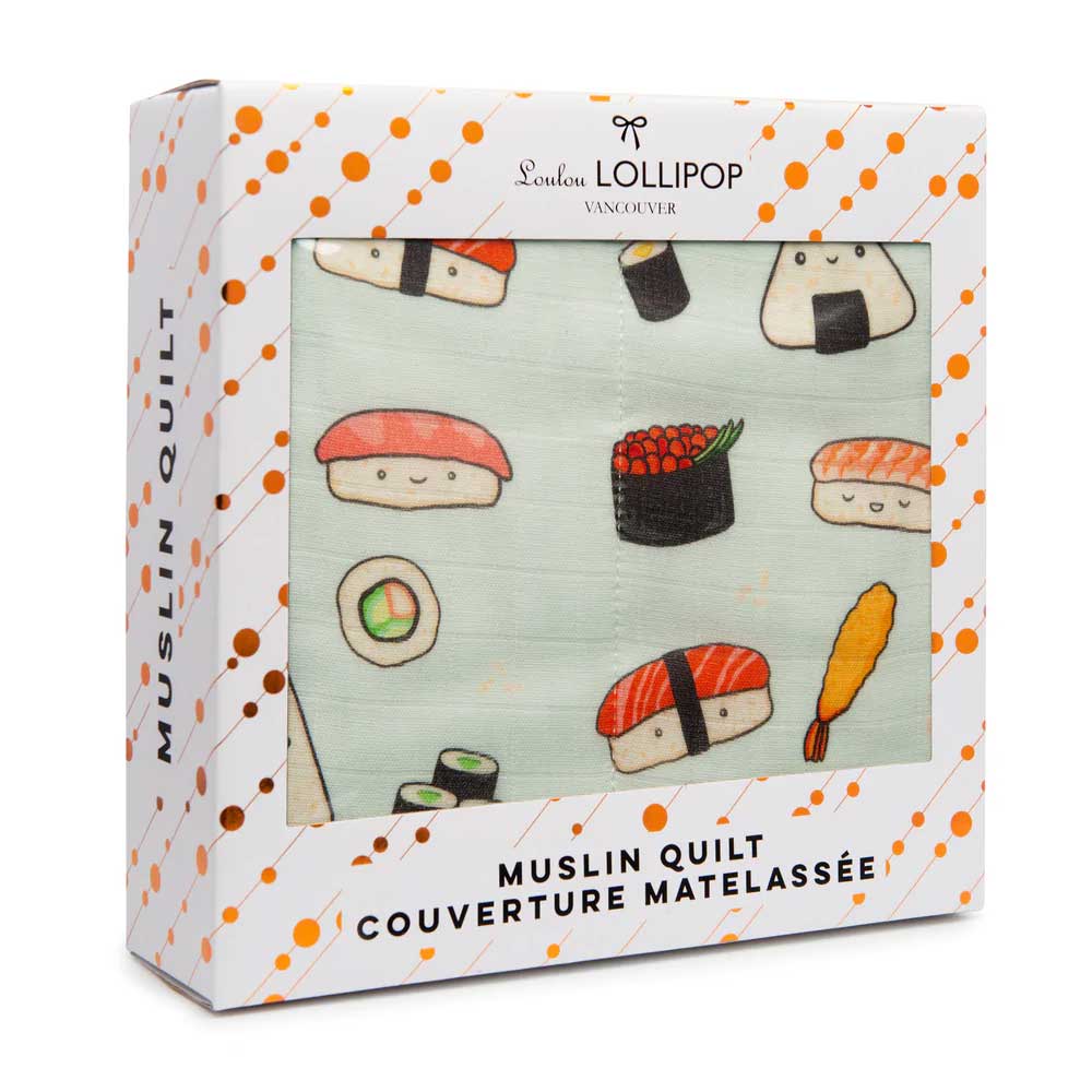 Loulou Lollipop Muslin Quilt Blanket - Sushi By LOULOU LOLLIPOP Canada - 66099