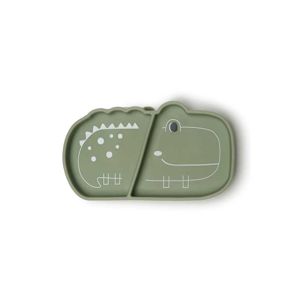 Loulou Lollipop Silicone Suction Snack Plate - Alligator By LOULOU LOLLIPOP Canada - 66107