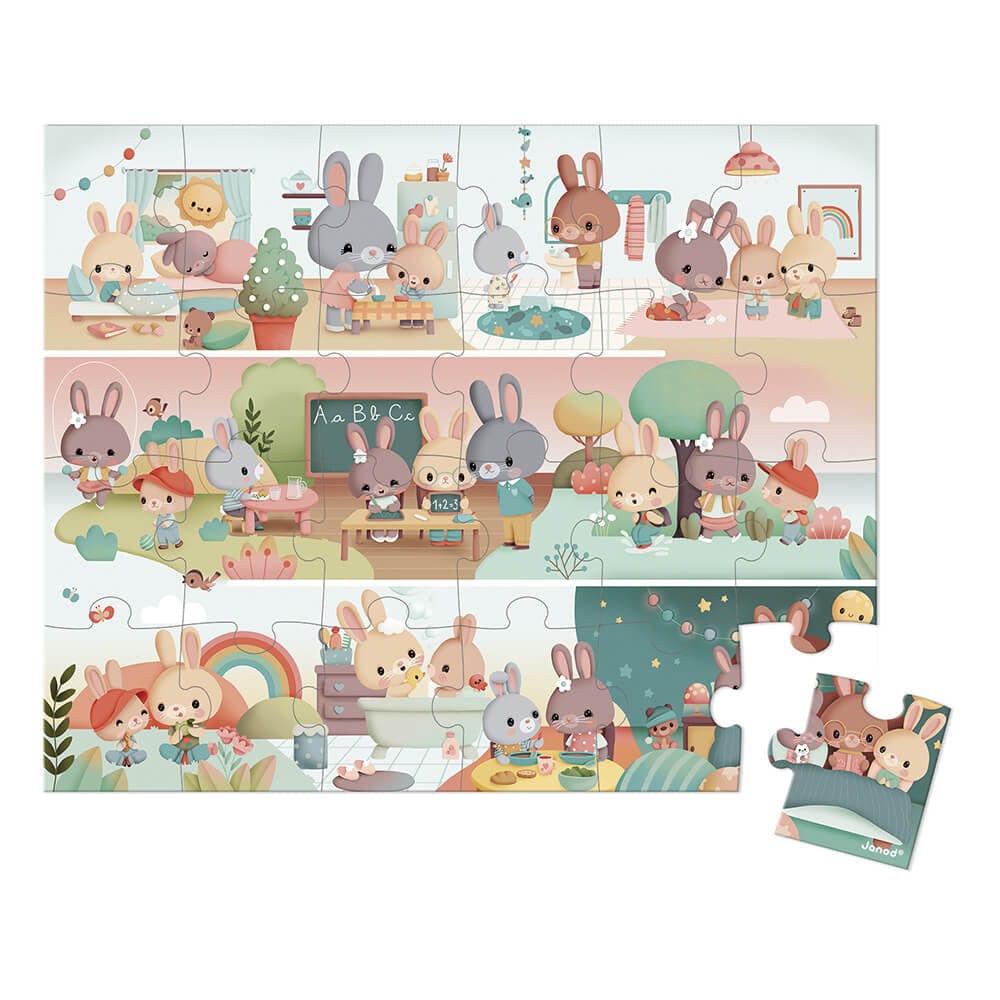 Janod 24 Pieces Puzzle - A Day By JANOD Canada - 67799