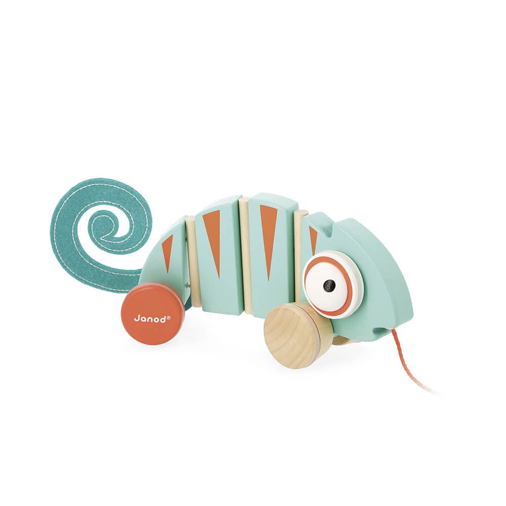 Janod Tropik - Pull Along Chameleon By JANOD Canada - 67802