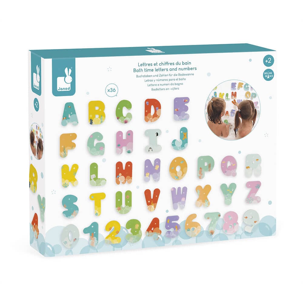 Janod Bath Time Letters and Numbers By JANOD Canada - 67804