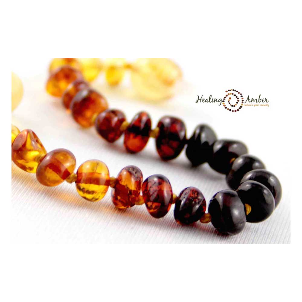 Healing Amber 11" Necklace for Teething Baby - Rainbow By HEALING AMBER Canada - 68040