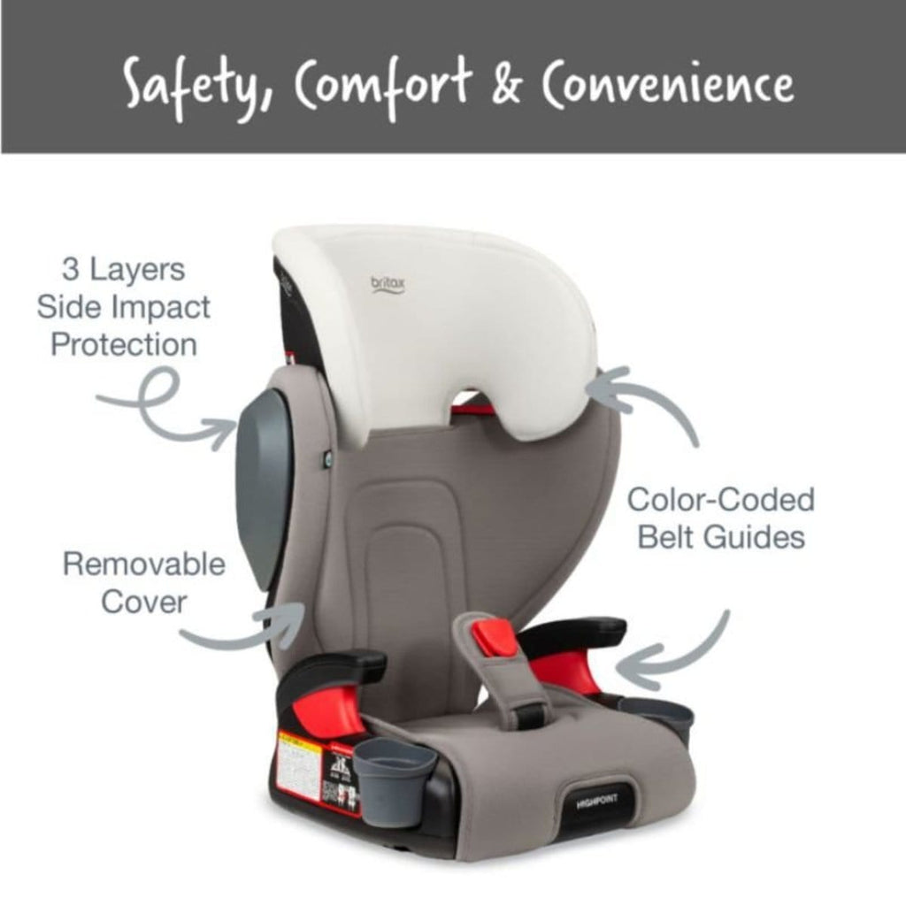 Britax Highpoint Booster Seat (Safewash) - Gray Ombre By BRITAX Canada - 70642