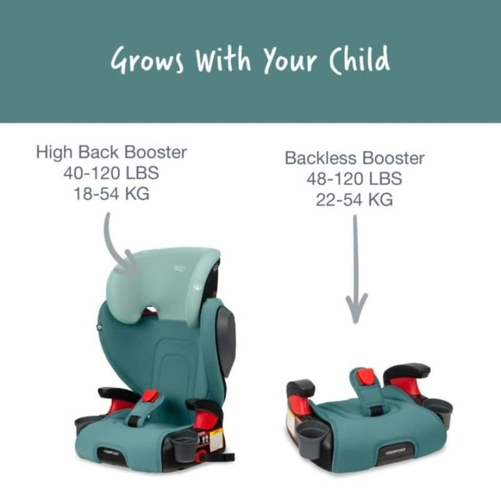 Britax Highpoint Booster Seat (Safewash) - Green Ombre By BRITAX Canada - 70643