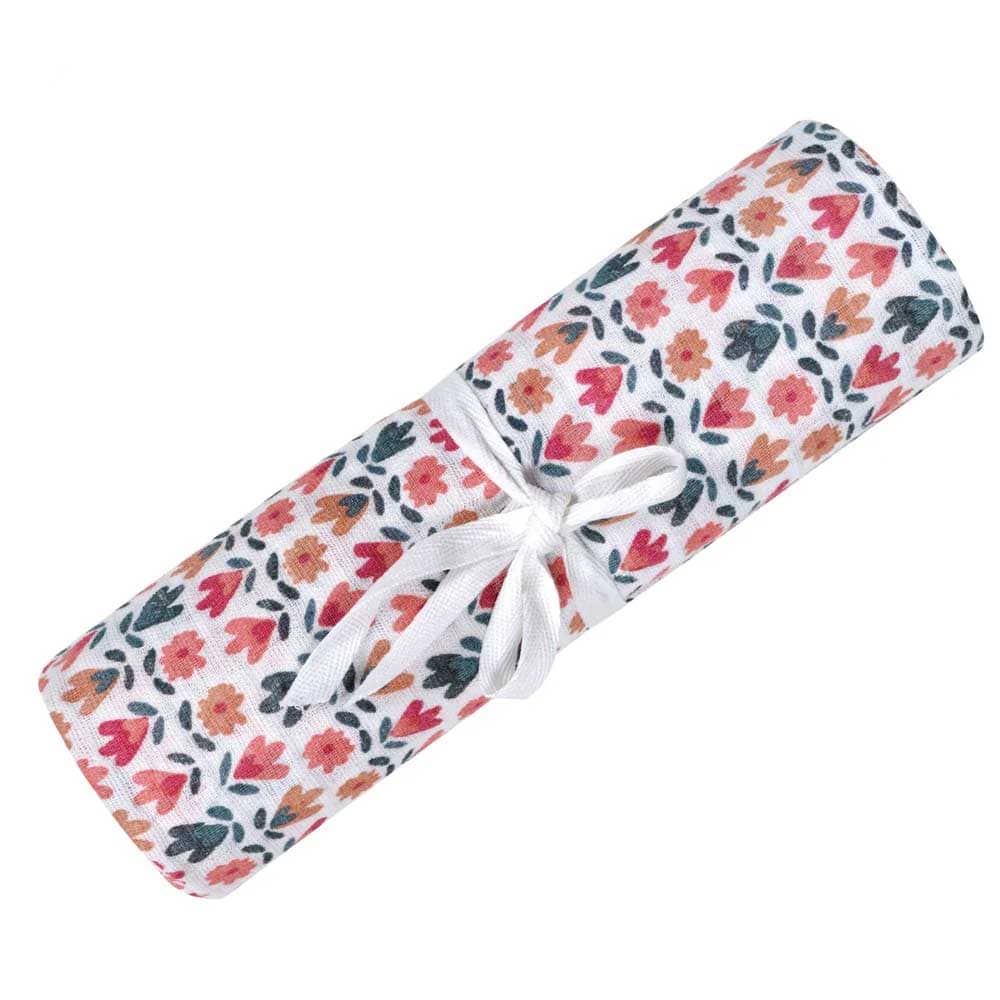 FLORAL Perlimpinpin Cotton Muslin Swaddle Blankets By PERLIMPINPIN Canada - 71167