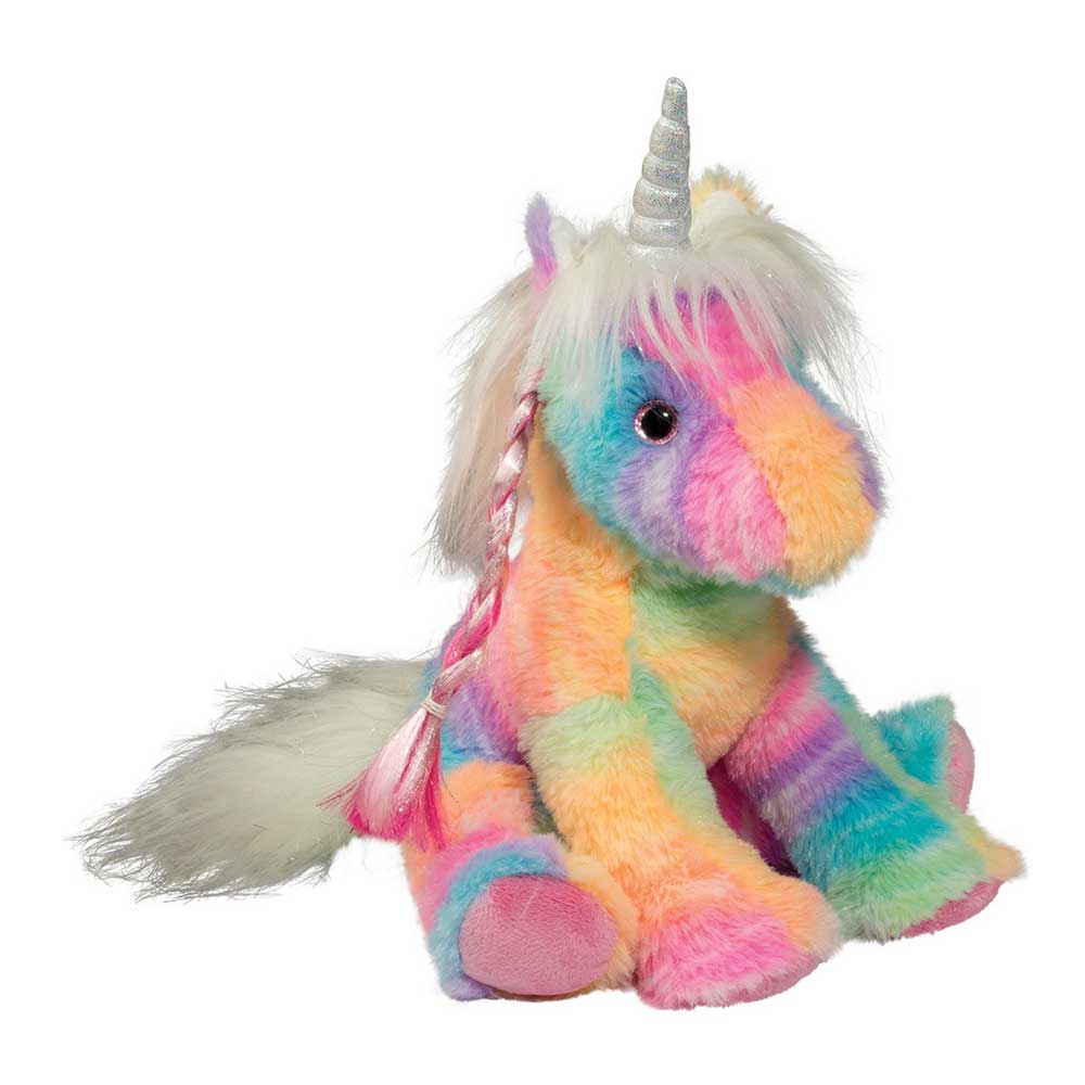 Douglas Riona Rainbow Unicorn - Plush Stuffed Animal By DOUGLAS Canada - 71703