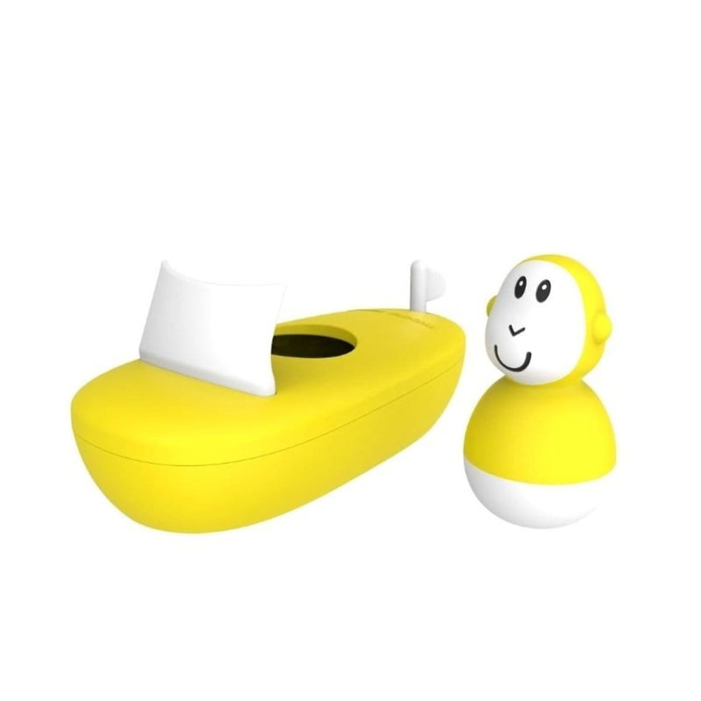 Matchstick Monkey Bathtime Boat Set - Yellow By MATCHSTICK MONKEY Canada - 71904