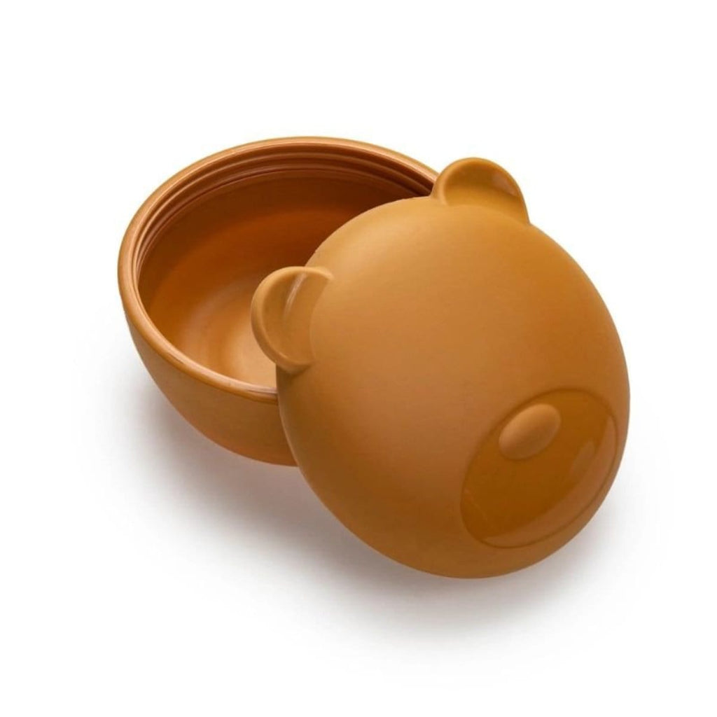 Melii Silicone Animal Bowl with Lid and Utensils - Bear By MELII Canada - 72383