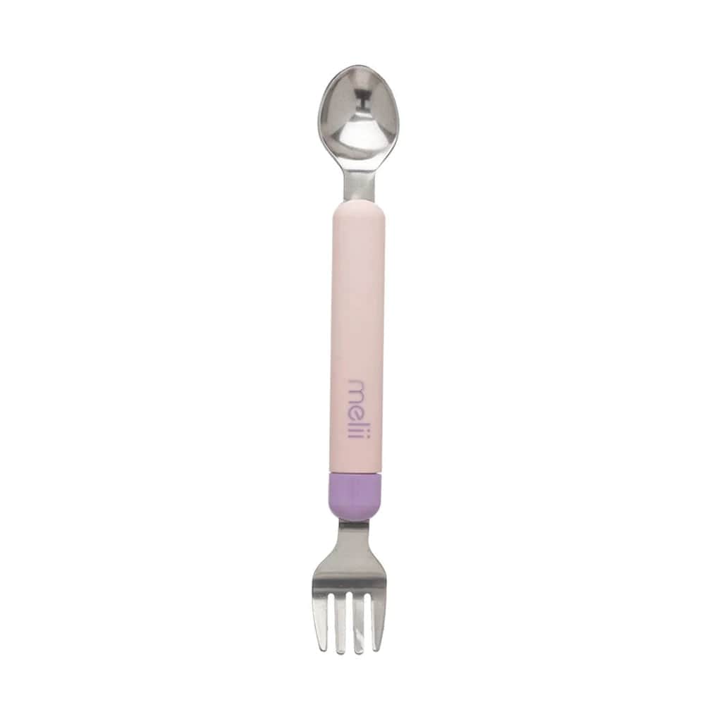 Melii Spork On The Go - Pink Spoon/Purple Fork By MELII Canada - 72384