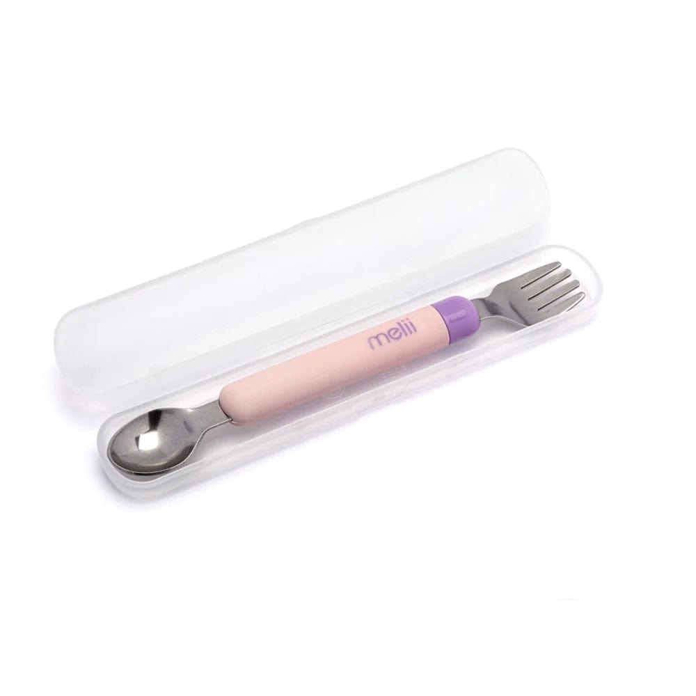 Melii Spork On The Go - Pink Spoon/Purple Fork By MELII Canada - 72384