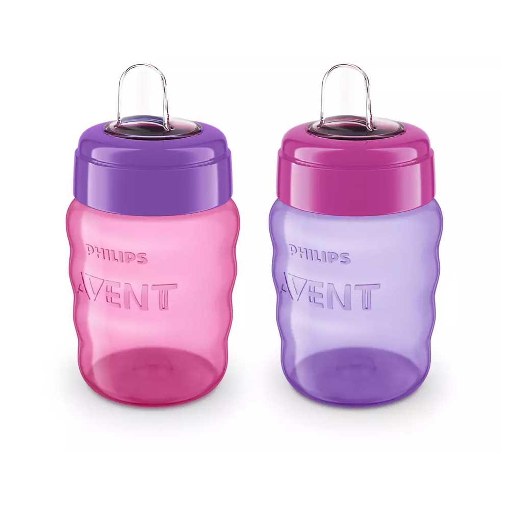 Philips Avent Spout Cup 2 Pack - Pink/Purple By AVENT Canada - 72396