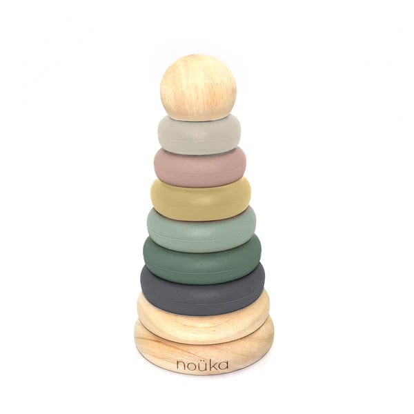 Noüka Wood & Silicone Stacker - Storm Tower By NOUKA Canada - 72833