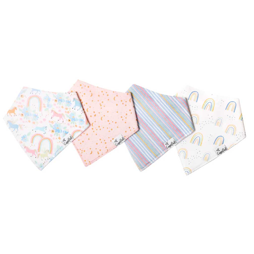 Copper Pearl 4 Pack Bandana Bibs - Whimsy By COPPER PEARL Canada - 74154